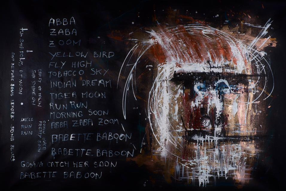 Babette Baboon - 2025 | 100x70cm | acrylic, oil, ink, pastel, spray paint on canvas